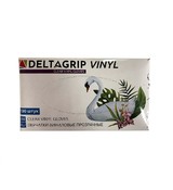 Перчатки Deltagrip Vinyl винил, прозрачные 50пар/упак, 500/короб 9гр