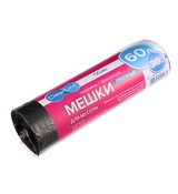 Пакет 60л Clear Line черн. 30шт/рул (4065) 50рул/кор