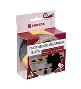 Лента противоскользящая 50мм*5м, сигнальная черно-желтая (24160)